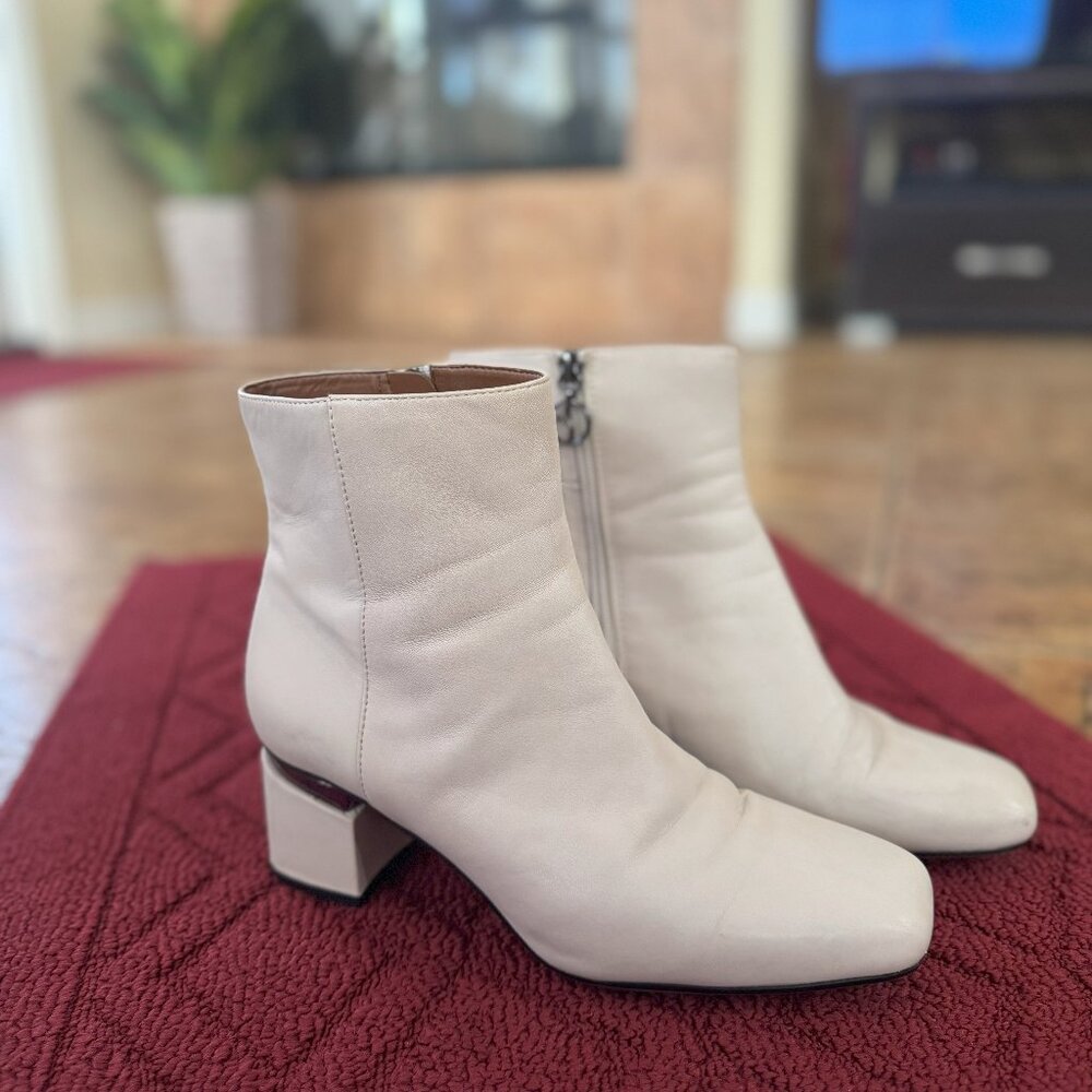 Franco Sarto White Booties